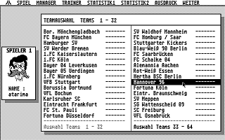 Fussball-ST Plus atari screenshot